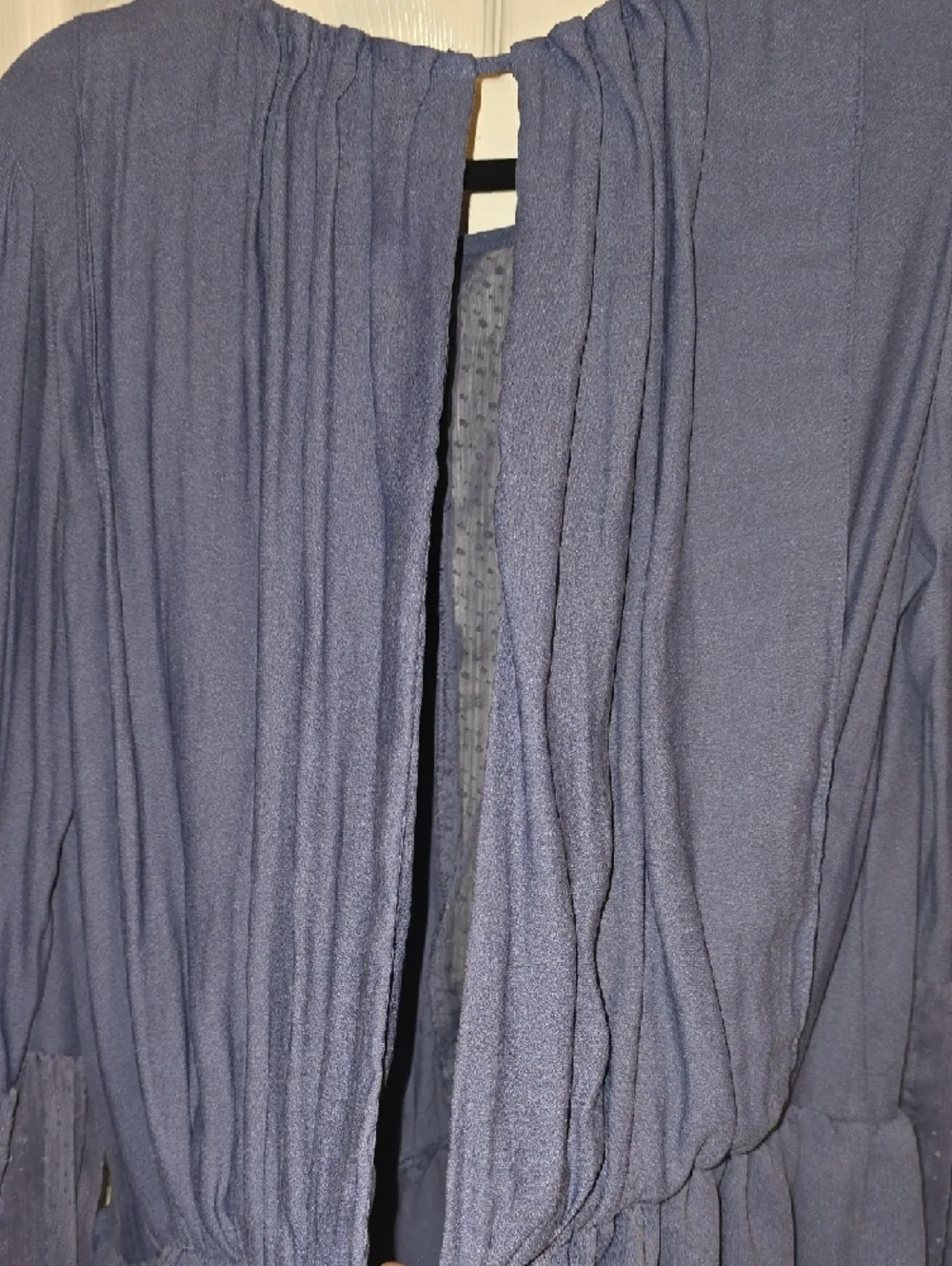 Free‎ People Navy Blue Peasant Blouse